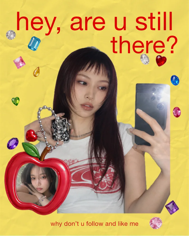 友達との写真を使ったポップなコラージュ