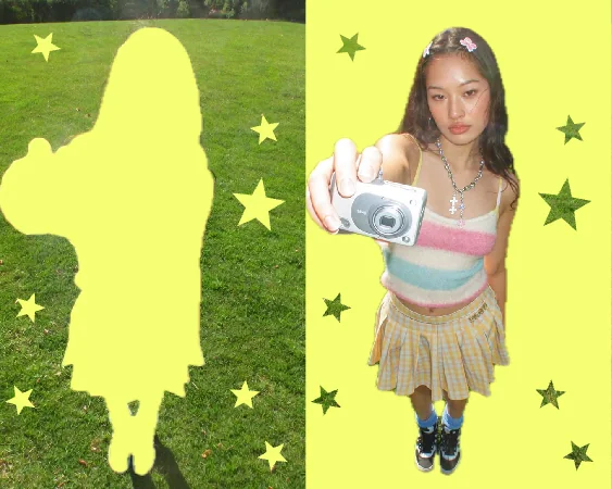 被写体の形を使った型抜き作品例